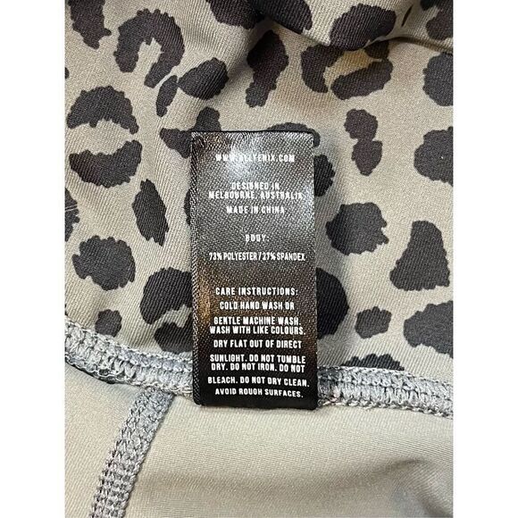 Anthropologie Allfenix Charcoal Jagger 7/8 Legging Grey Animal Print Size Medium - Picture 8 of 10